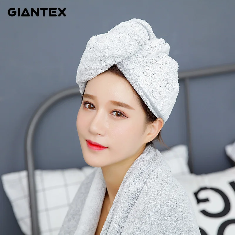 GIANTEX женские полотенца ванная комната бамбуковое волокно полотенце для волос