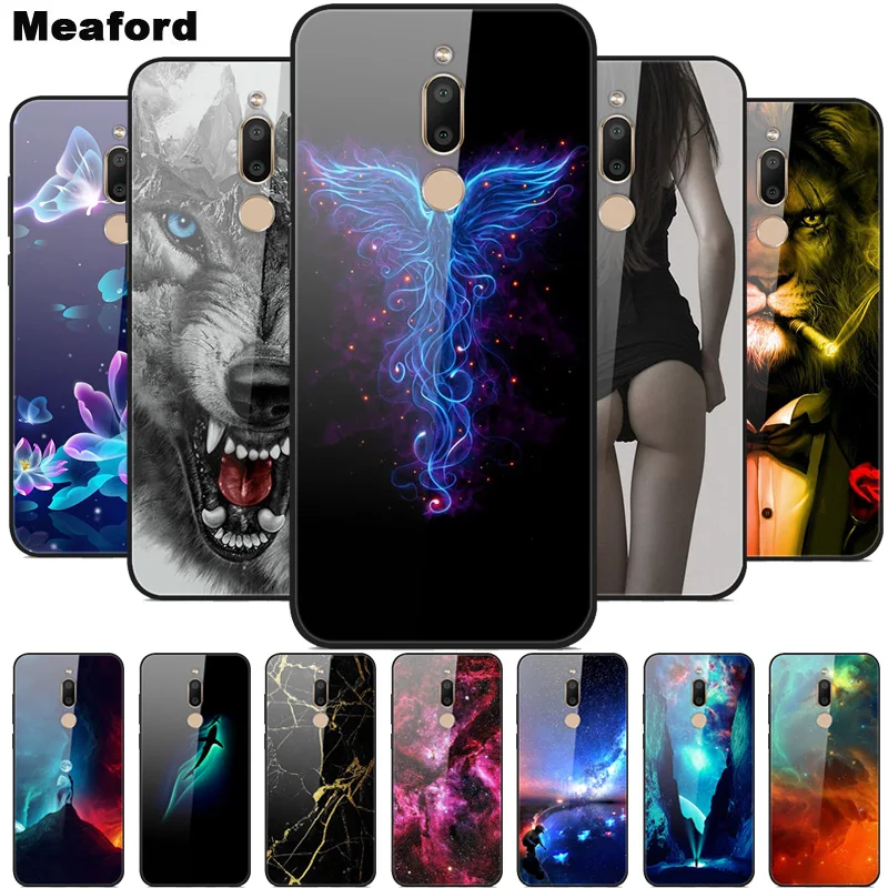Чехол для Meizu 16XS X8 15 Lite M8 M6T из закаленного стекла мягкий бампер с 3D принтом чехол