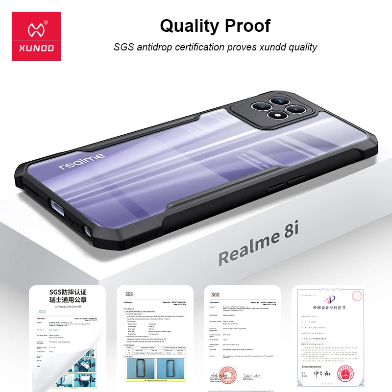 xundd case for realme 8i case shockproof transparent airbag bumper phone cover for oppo realme 8 8i 9i pro plus case funda coque free global shipping