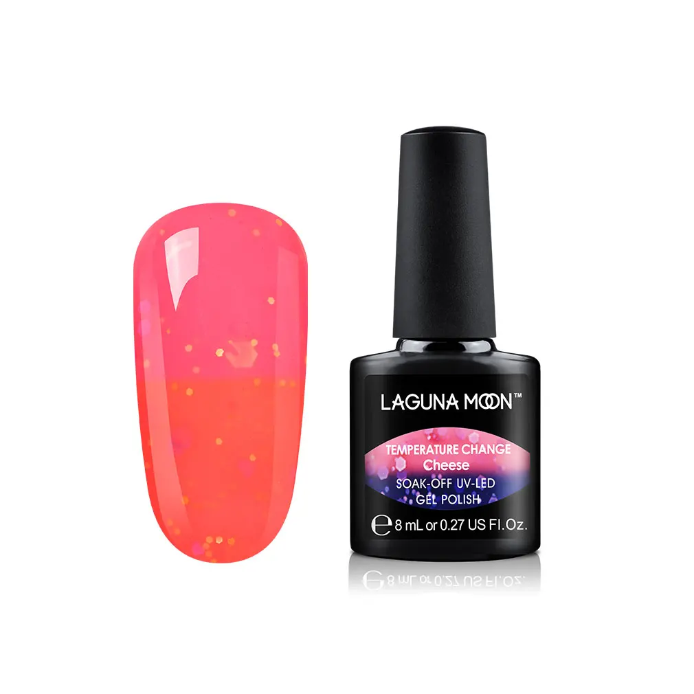 Lagunamoon 8ml Cheese Change Color UV Gel Nail Polish Temperature Change Color Soak Off Nail Art Varnish Gellak Hybrid Lacquer - Цвет: 12