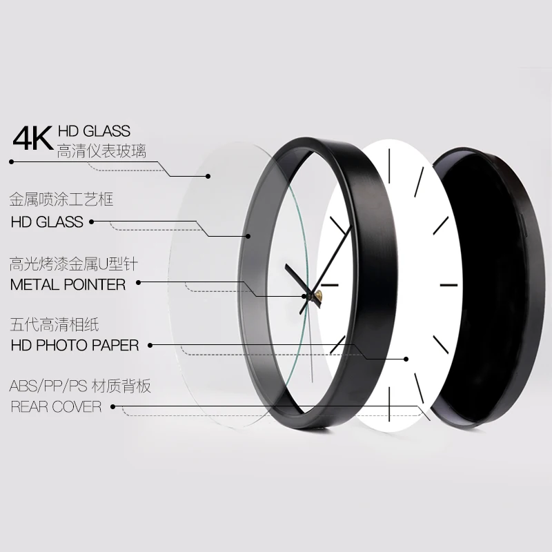 

Nordic Fashion Quartz Wall Clock Silent Luxury Room Decorations Wall Clock Minimalist Creative Horloge Murale Home Decor BC50BZ