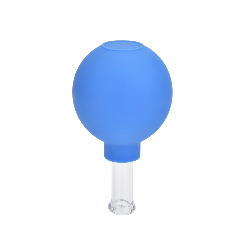 4 шт. Набор вакуумных чашек для китайская терапия резиновая головка стекло