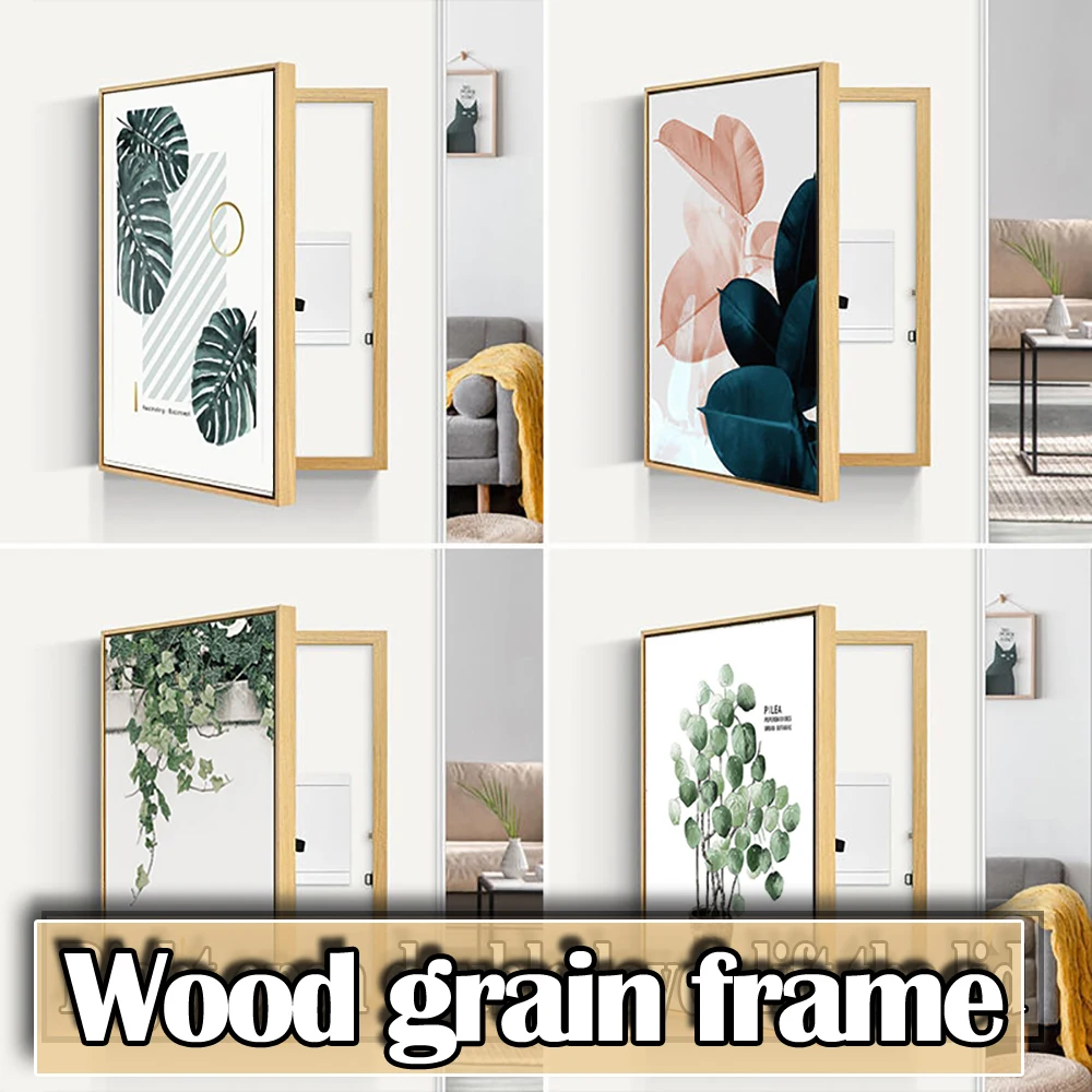 

Poster Wall Art Paintings Frame Home Living Room Decor Mural Lamina Modern Electric Box Free Punch Decorations Flip Pictures