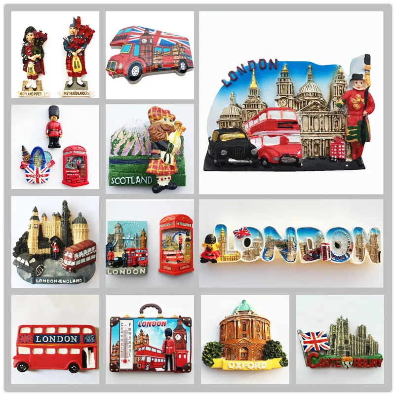 Английский Лондонский аромат 3D автобус достопримечательность холодильника
