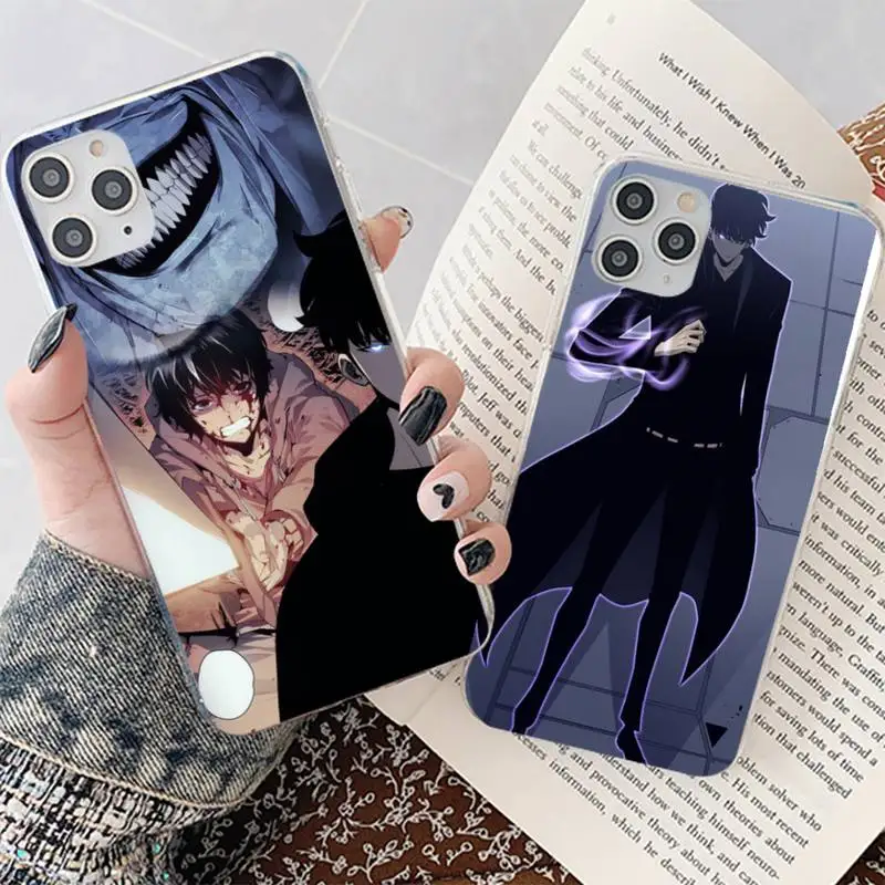 

Solo Leveling Sung Jin Phone Case for iphone 13 8 7 6 6S Plus X 5S SE 2020 XR 11 12 mini pro XS MAX