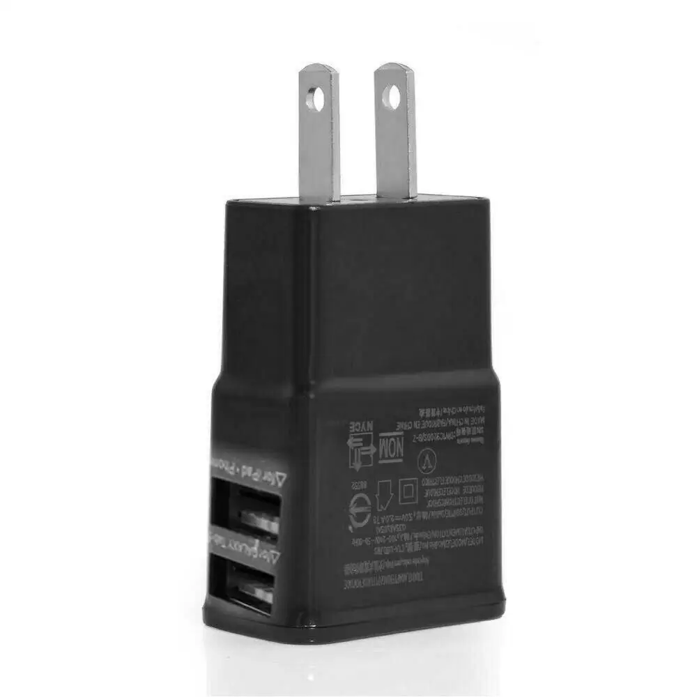 Универсальное настенное зарядное устройство USB 2 вилка стандарта ЕС и США для Samsung