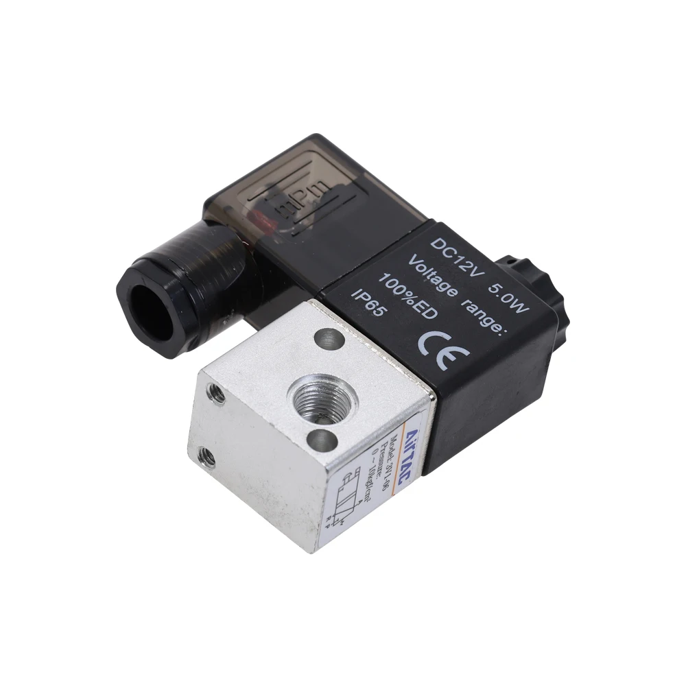 Пневматический соленоидный воздушный клапан 3 направления 2 положения NC 1/8 &quotPT 3V1