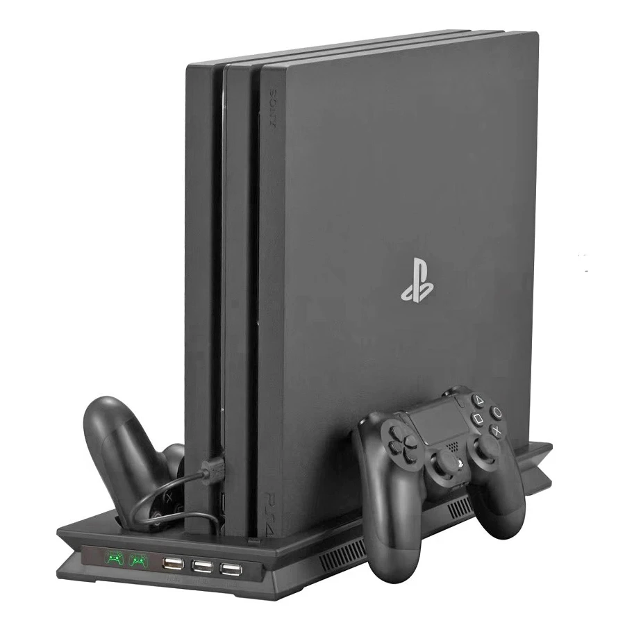 PS4 PRO вертикальный Зарядное устройство Док-станция кулер для PS 4 Play Station джойстик