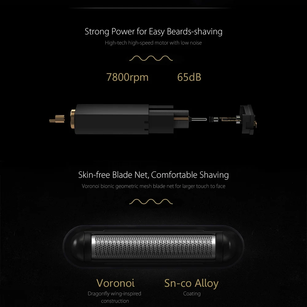 Xiaomi Mijia электробритва для мужчин умная Мини Портативная бритва полностью металлический триммер для тела Беспроводная Бритва для мужчин s путешествия
