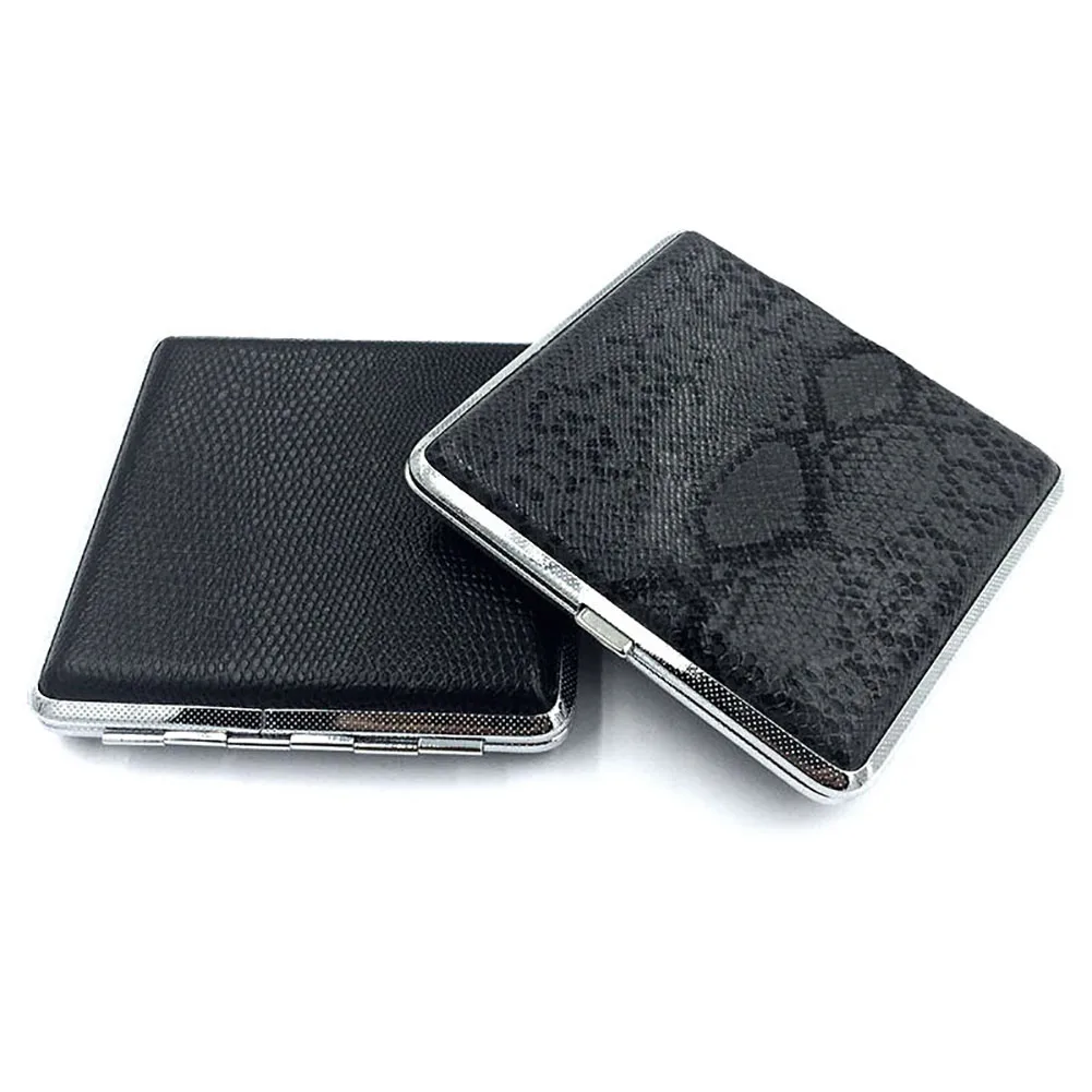 Чехол для сигарет из искусственной кожи 20 палочек с резиновой лентой Подарочная