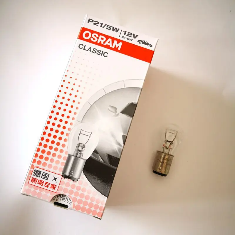 Osram автомобильный стоп-сигнал задняя фара задняя противотуманная фара P21/5 W 7528 двухпроводная двухъярусная кровать ноги 7506 выравнивание футов мононити