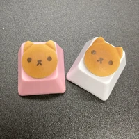 cartoo keycaps cute for doraemon cat dorayaki cute pink white keyboard keycap personality design replacement food keycap gifts
