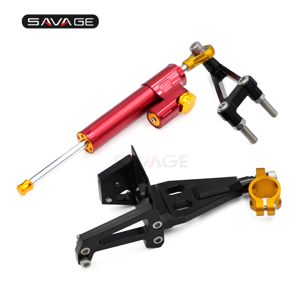 

Universal Aluminum Motorcycle Damper Steering Stabilize Safety Control For KAWASAKI ER-6N ER-4N ER 6N ER 4N 2009-2013 12 Bracket
