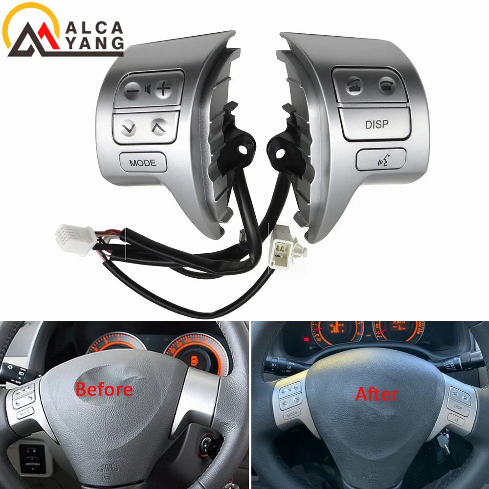 Новинка! Переключатель аудиоуправления на рулевое колесо с Bluetooth для Toyota Corolla ZRE15