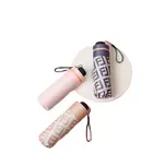 Мини Карманный Зонт Модный женский классический узор легкий складной портативный Зонт от УФ-лучей и дождя