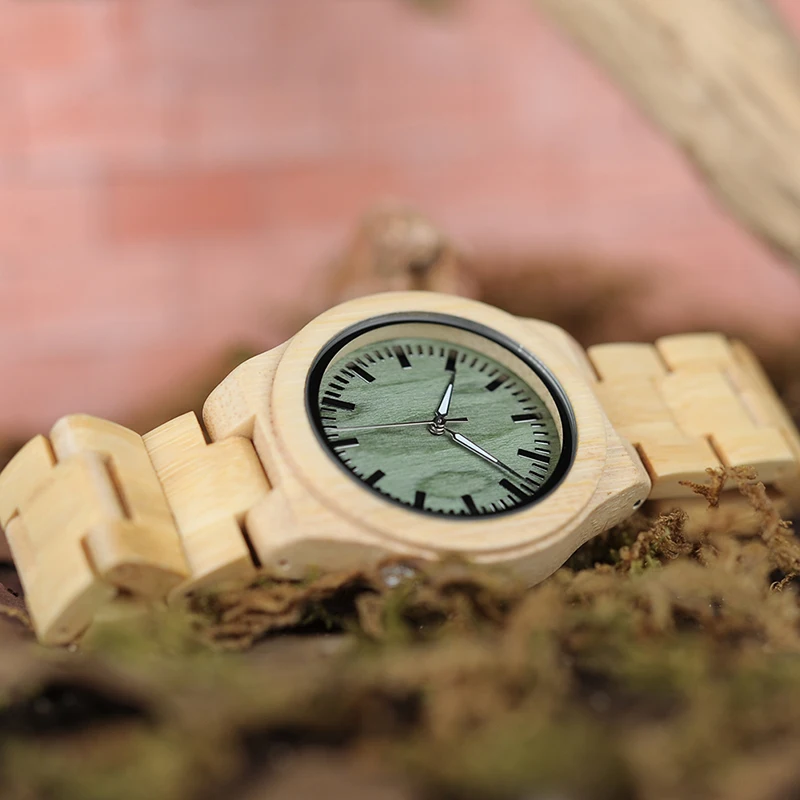 bobo bird hot bamboo wood watch for women 2020 brand design 4 oclock lug wooden face quartz wrist watches gift oem dropshipping free global shipping