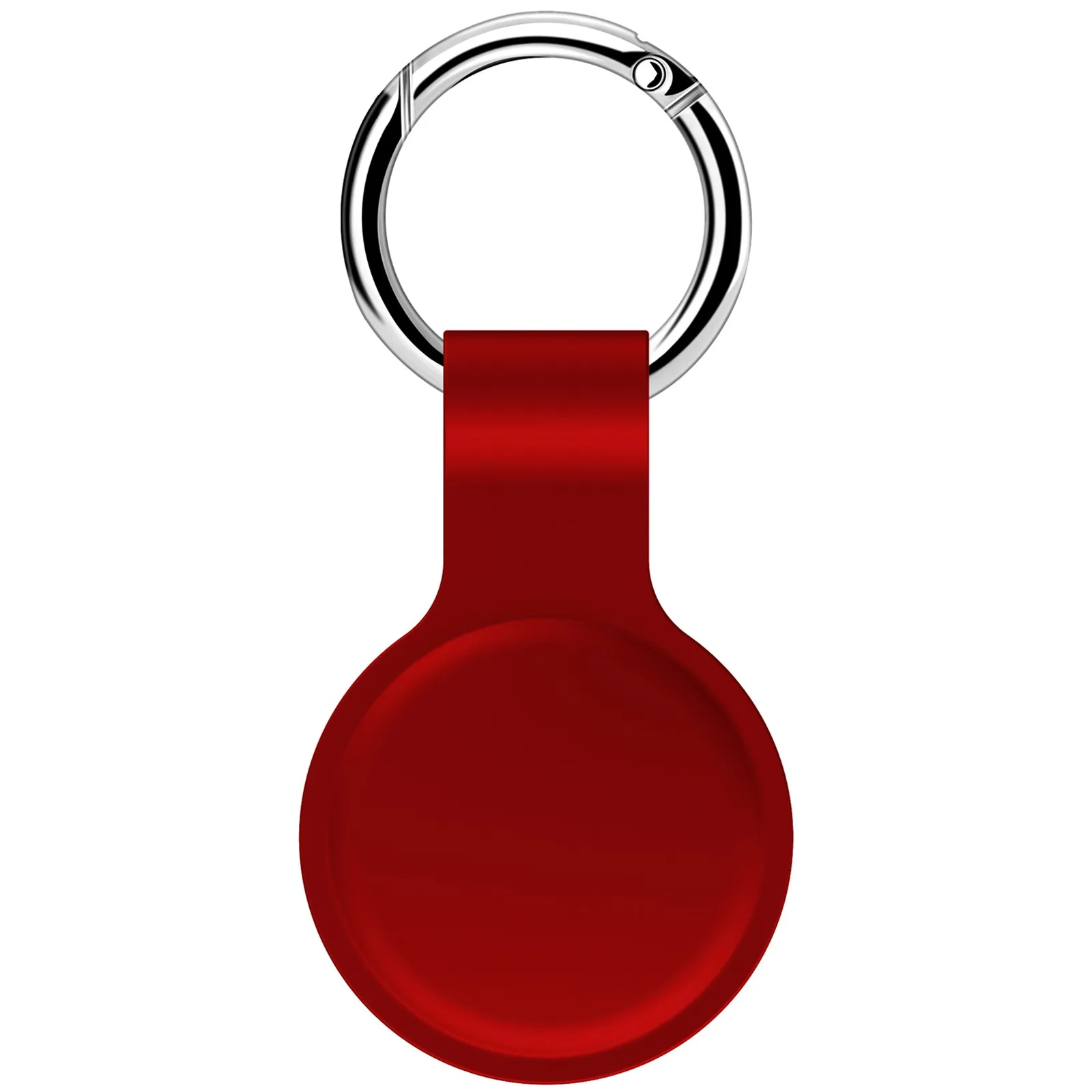 

For Airtags Location Trackers Liquid Silicone Protective Sleeve Hanging Buckle Anti-lost Device Keychain Protective Cover