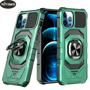shockproof armor bumper case for iphone 13 12 pro max 12 mini 11 pro max xs max xr 6 7 8 plus se 2020 magnetic ring holder case free global shipping