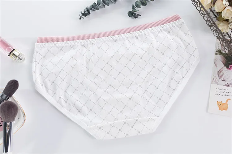 Children Cotton Underwear Cute Cartoon Print Panties Young Girls Short Briefs Breathable Underpants Teenage Girls Soft Panties
