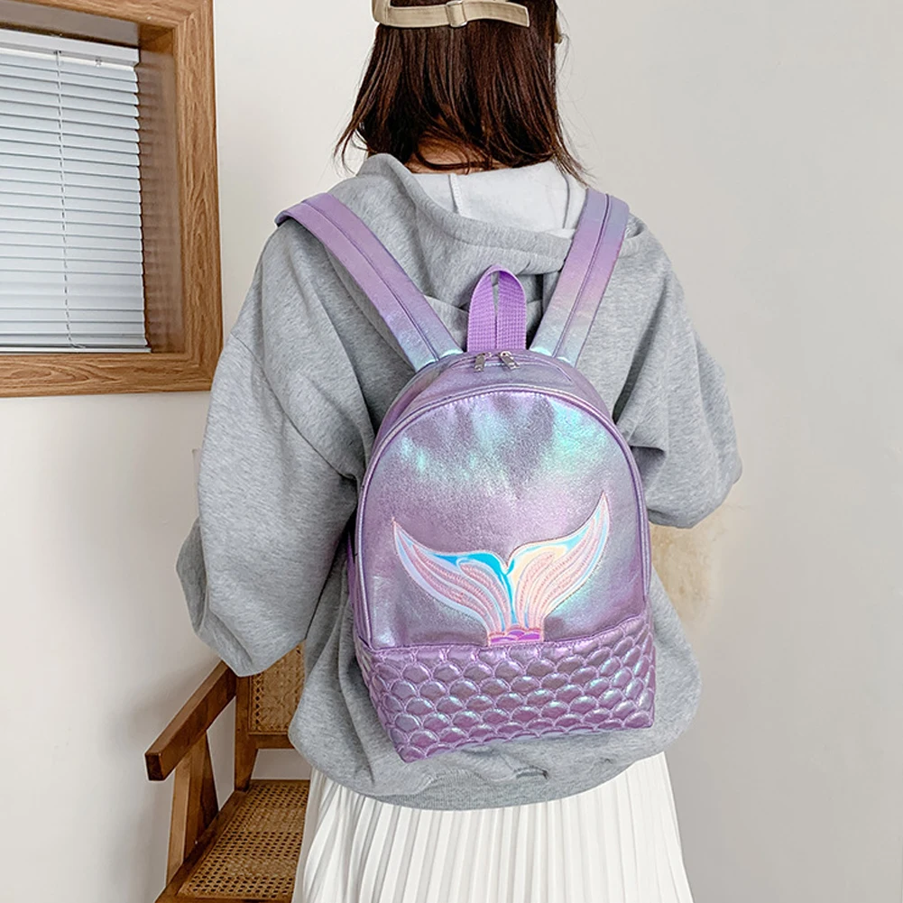 Новая мода Русалка лазерный блестящие цветные рюкзаки для женщин из