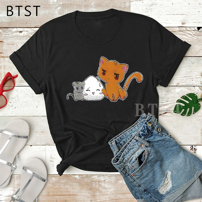 Женская футболка с коротким рукавом Kyo Готическая изображением кошки корзины