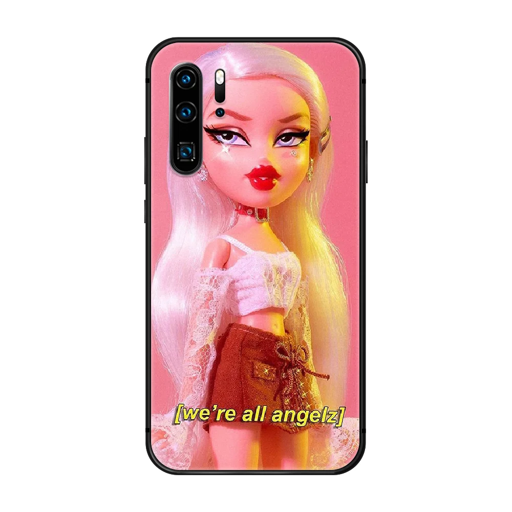 

bratz dolls cute sexy Phone Case Cover Hull For Huawei P8 P9 P10 P20 P30 P40 Lite Pro Plus smart Z 2019 black hoesjes tpu Etui