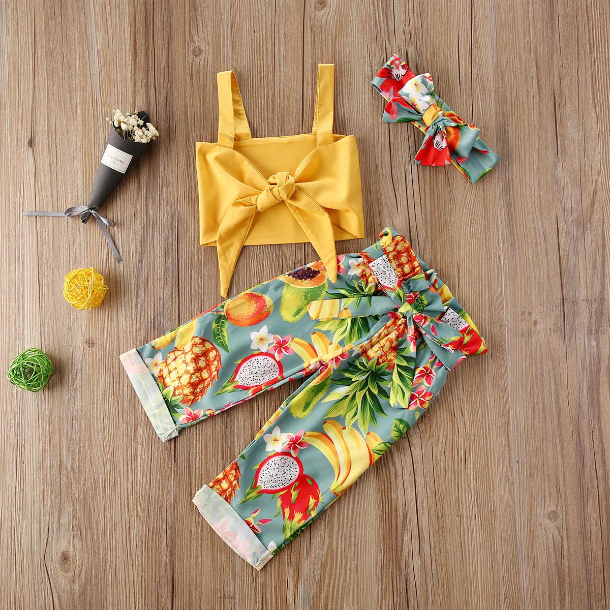 Комплекты одежды для маленьких девочек От 0 до 5 лет жилет с бантом без рукавов