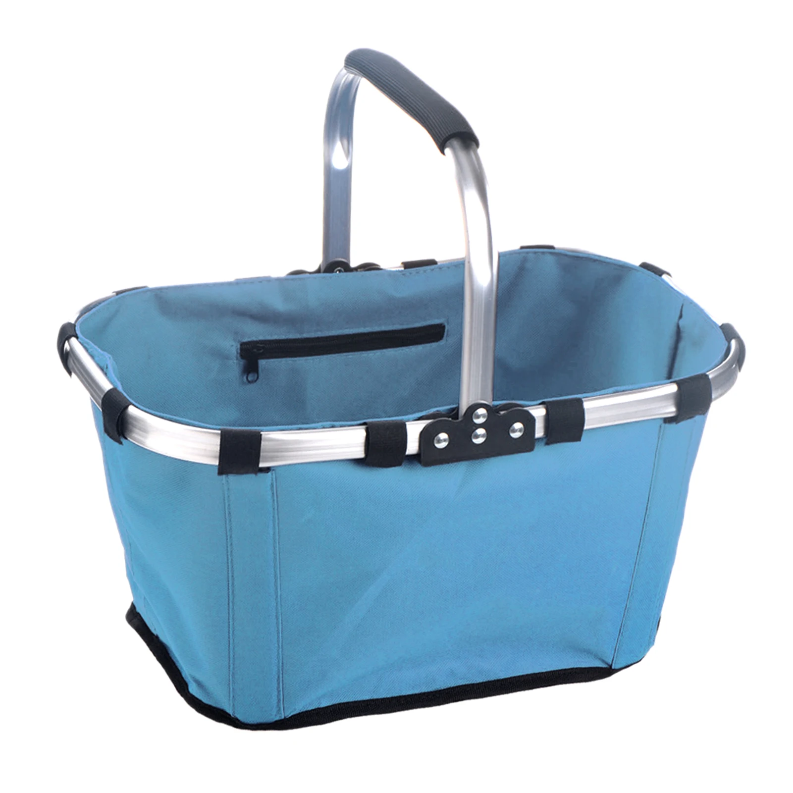 Foldable Portable Shopping Basket Space Saving Large Storage Kitchen Outdoor Picnic Camping Aluminum Frame Reusable Grocery | Дом и сад