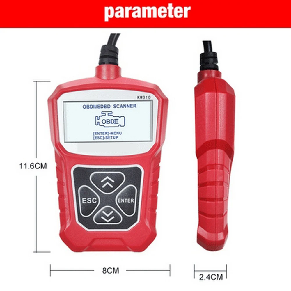 

Automobile Scanner Troubleshooting Tool KW310 Auto Full OBD 2 Car Scanner Automotive Scanner Car Electronics Repair Tools