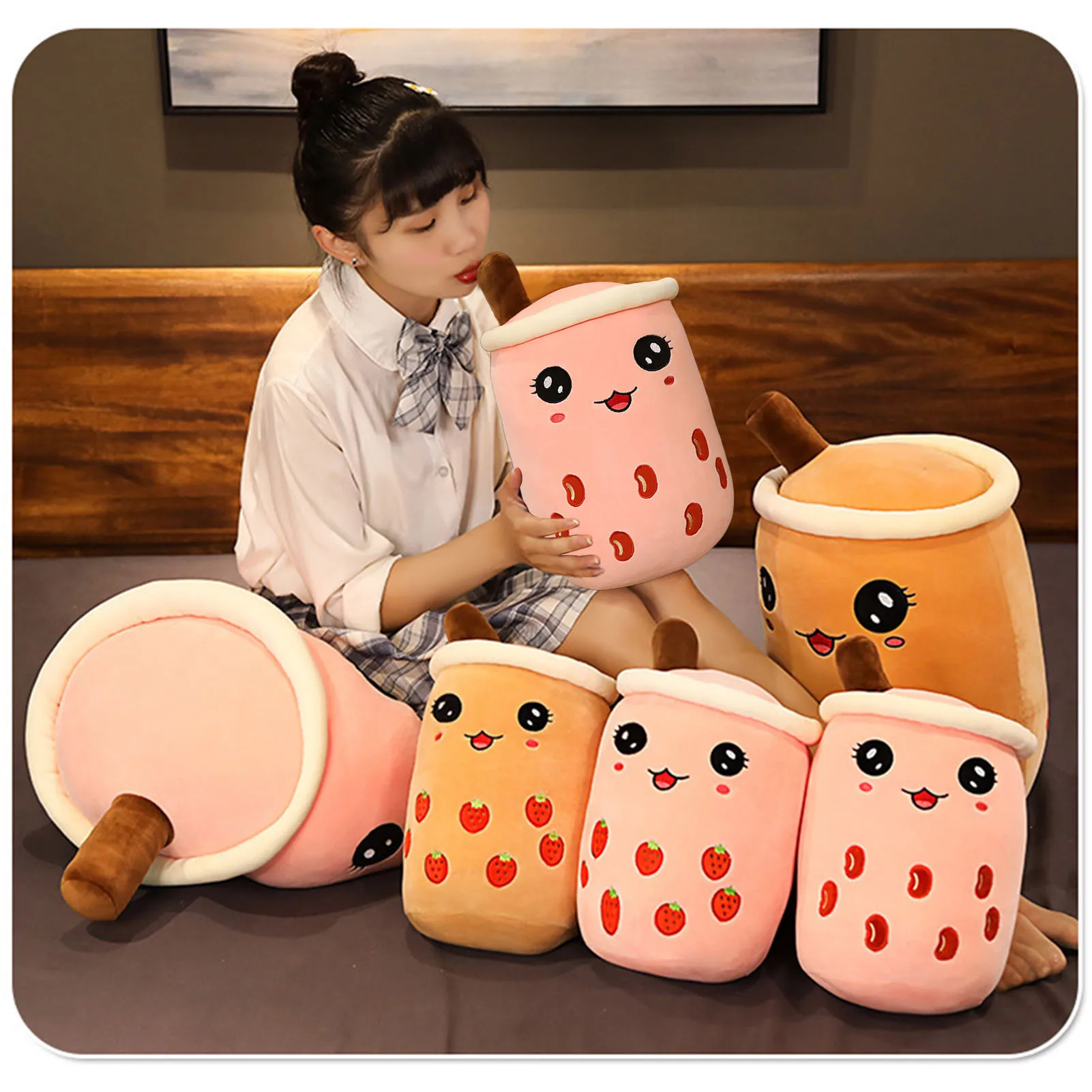 

Bubble Tea Cup Plush Toy Pillow Stuffed Food Milk Tea Soft Doll Milk Tea Cup Pillow Cushion Kids Toys Among Us Birthday Gift