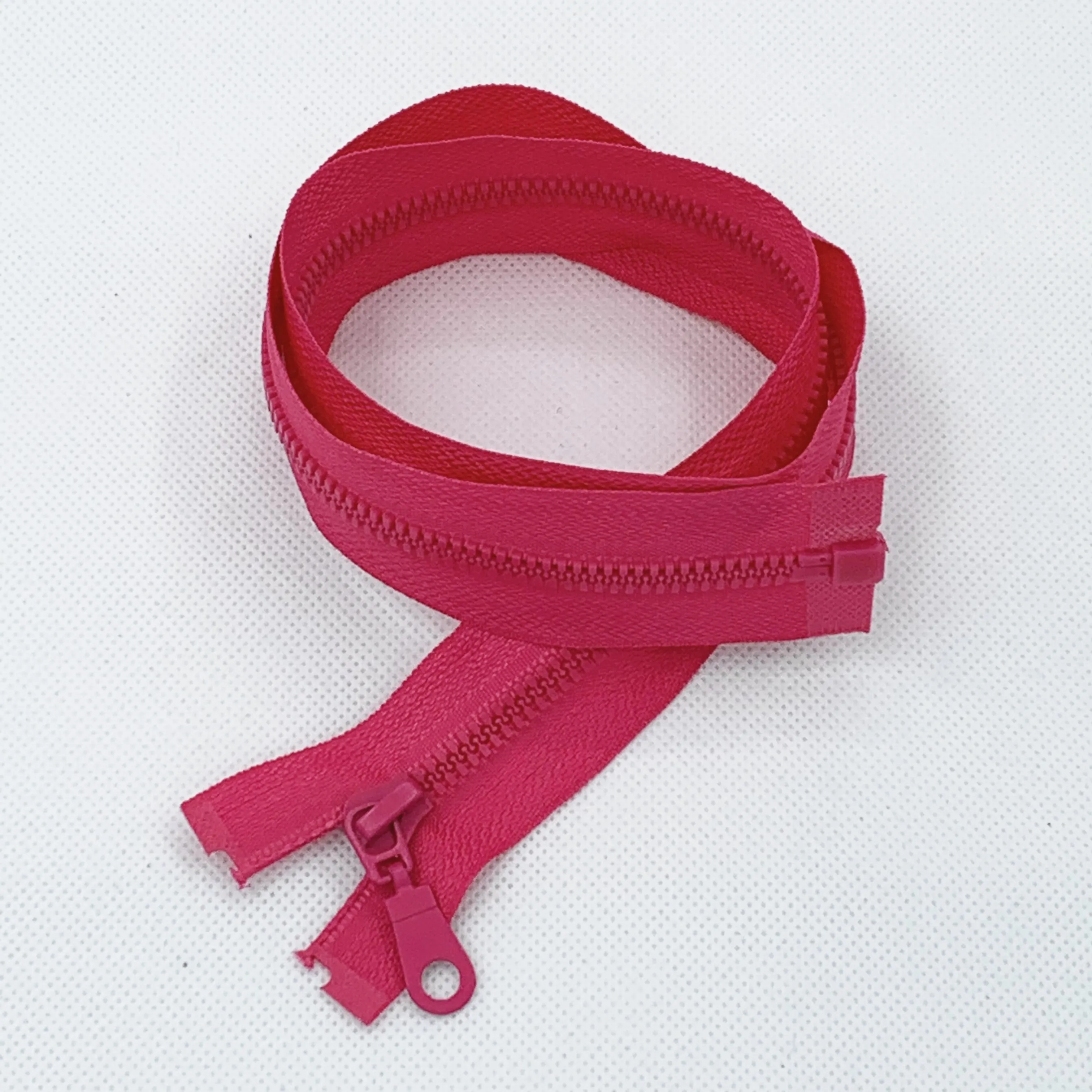 

2pcs 5#Rose(10/27.5inches) Detachable Resin Zipper Opening Automatic Ecological Locking Plastic Zipper For Sewing Suit