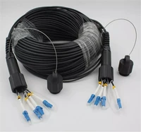 350mtr 4 cores TPU Outdoor 5mm LC-LC Fiber optic Patch cord LSZH waterproof SM Armored CPRI cable Singlemode FTTH FTTA jumper