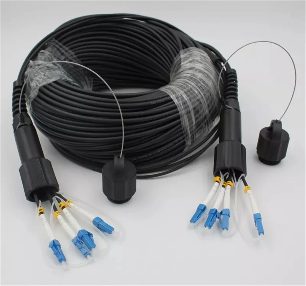 200mtr 4 ядра на открытом воздухе HDMI DVI LC-LC волоконно-оптический патч-корд