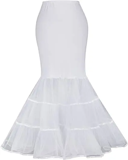 Женская юбка-годе юбка в пол свадебная Нижняя 2022 - купить по выгодной цене |