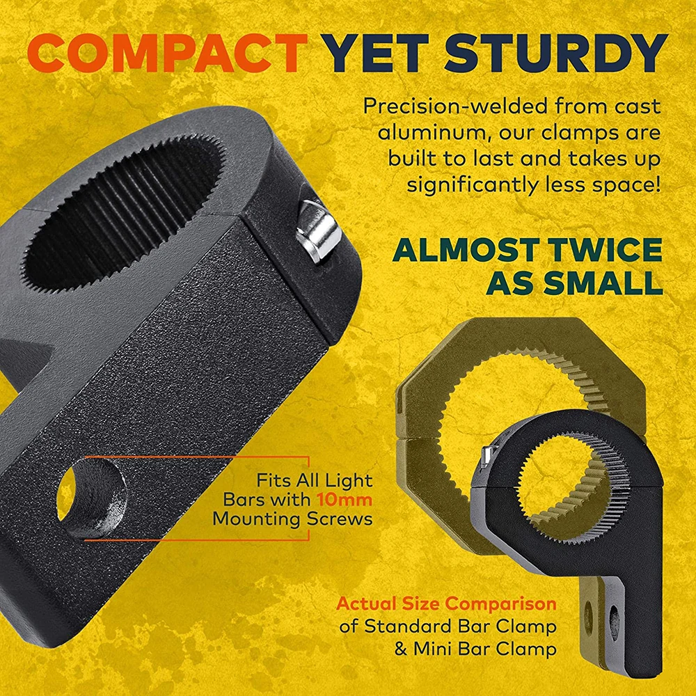 Кронштейн монтажный для внедорожника ATV UTV мини зажим в горизонтальном положении