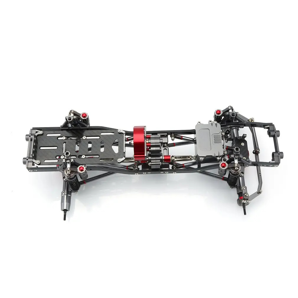 1/10 RC автомобильный комплект рамы из алюминиевого сплава с ЧПУ для SCX10 осевой RC Гусеничный альпинистский Автомобиль diy Запчасти и аксессуары