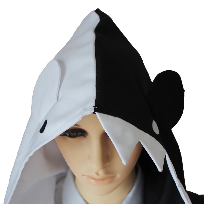 Danganronpa Dangan Ronpa Monokuma Black White Bear Cosplay Costume Uniform Coat Pants Dress Skirt Shorts Suit Halloween Clothers images - 6