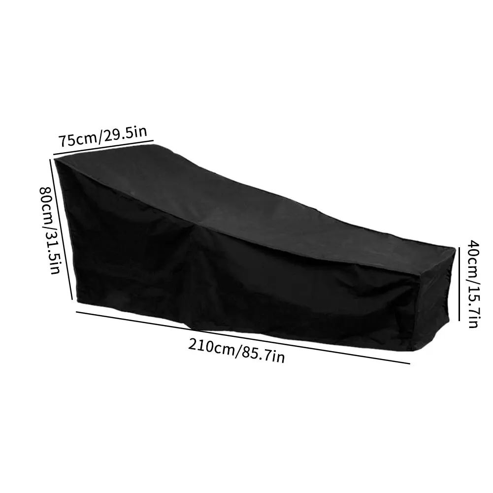 

Outdoor Sun Lounger Cover Garden Deck Chair Covers Sunbed Protective Cover Waterproof UV Protection for Garden Patio Furniture