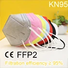 5 слоев KN95 Цветной маска респиратор FFP2 FFP3 Защита Анти-пыль FFP2MASK защитный Mascarilla FPP2