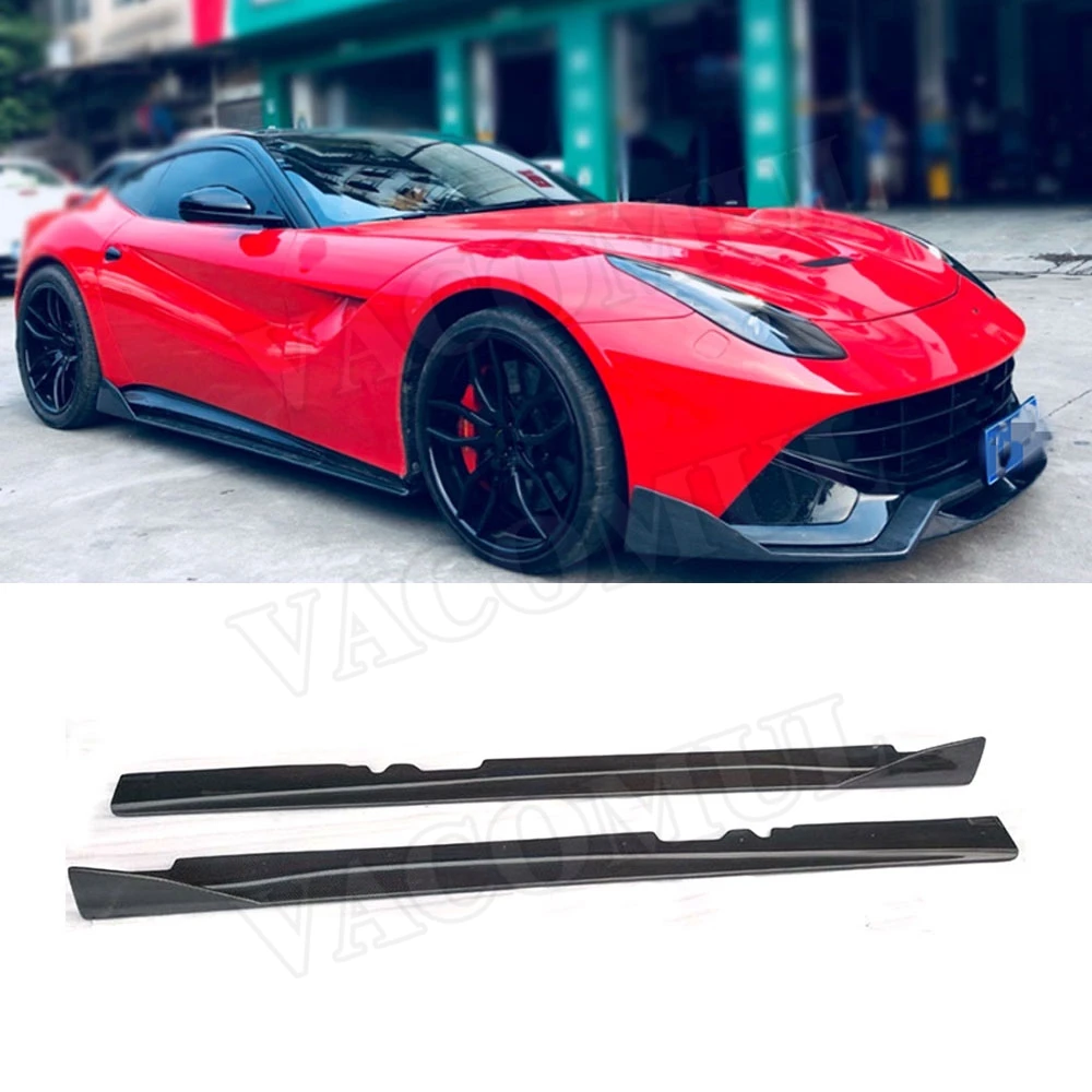Чехол из углеродного волокна с боковыми юбками и фартуками для Ferrari F12 Berlinetta 2013 2016