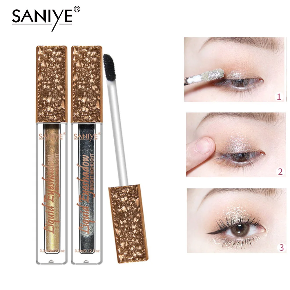 SANIYE фирменные жидкие тени для век Блеск длительное мерцание водостойкая