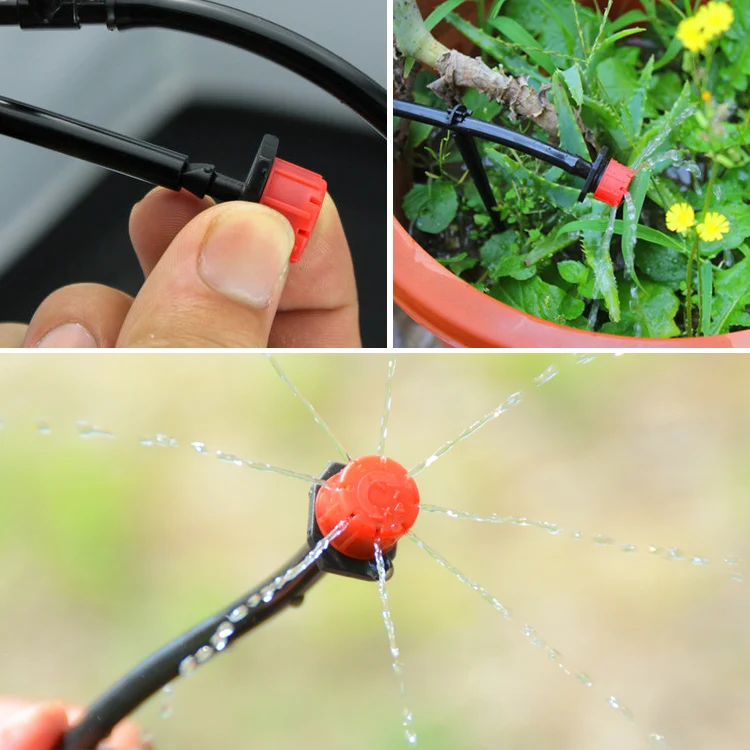 100 шт. Регулируемый микро капельного орошения поливные капельницы