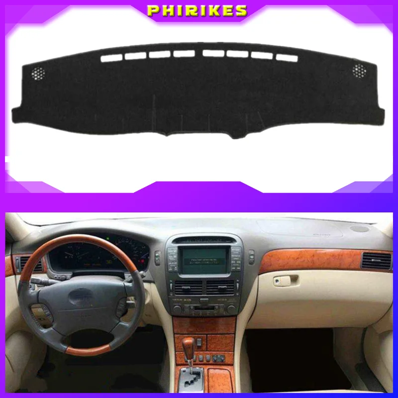 

Чехол для приборной панели автомобиля Lexus LS430 2002 2003 2004 2005, коврик для приборной панели, коврик для приборной панели, Солнцезащитный коврик, ав...