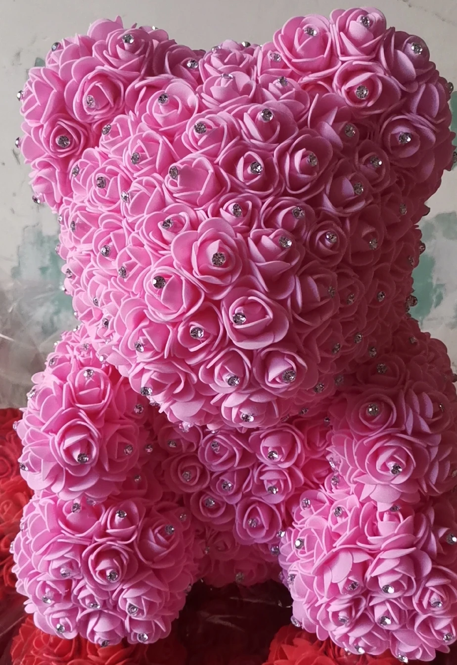 Цветочный медведь украшенный Стразы | Дом и сад