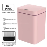 q81c 4 gallon trash can automatic touchless intelligent induction motion sensor waste bin for kitchen office bathroom
