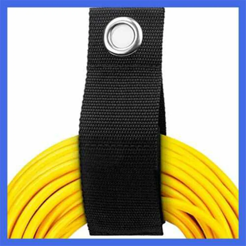

6PCS 18X5Cm Extension Cable Holder Organizer Heavy Duty Storage Straps Fit with Garage Hook for Home Garage Cable Straps