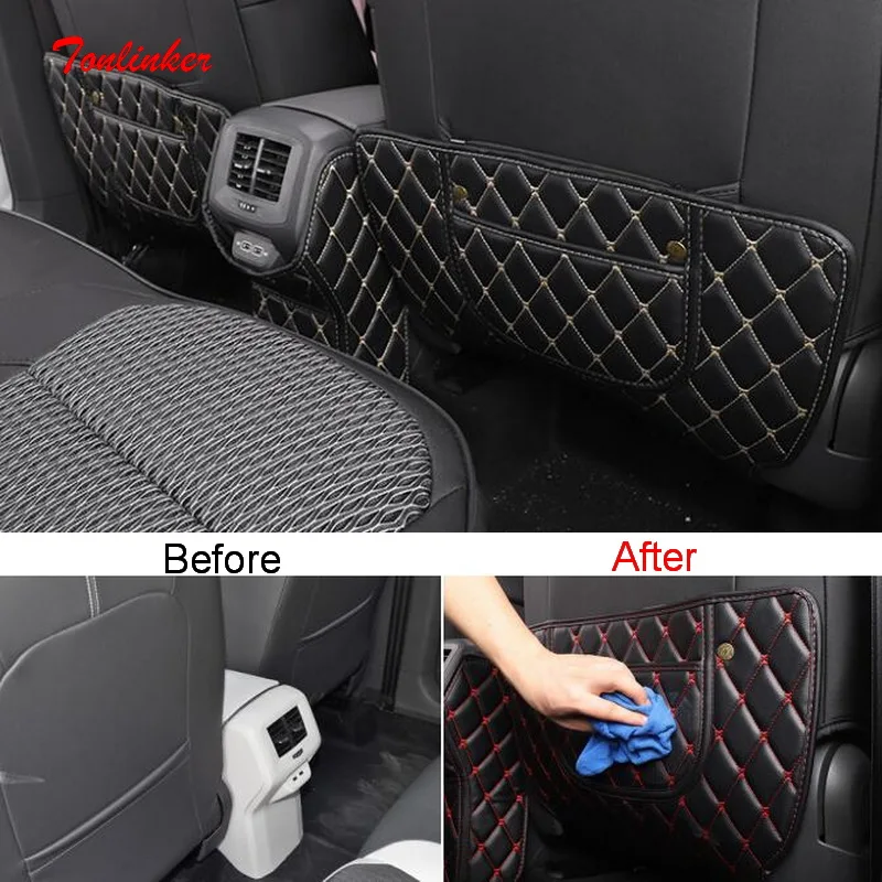 

Tonlinker чехол для заднего сиденья автомобиля с защитой от грязи для Volkswagen T-CROSS 2019-21, 1/2 шт., стикеры для чехлов из искусственной кожи