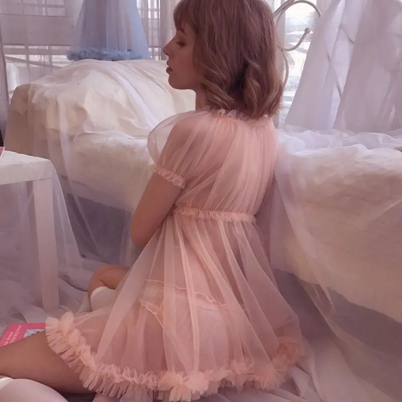 Милая Ночная рубашка принцессы одежда для сна в стиле &quotЛолита&quot ночные рубашки