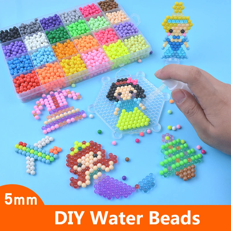 DIY липкие водные Волшебные бусины, наборы игрушек для детей, набор формы в виде животного, ручная работа, 3D бусины, Обучающие головоломки, игрушки для детей