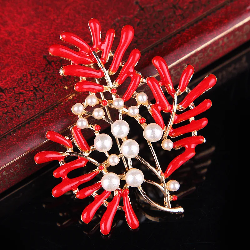 Dream Candy Red Enamel Pins Creative Coral Brooches for Women Accessories Party Jewelry Gifts Lady New Fashion Brooch 2021 | Украшения и